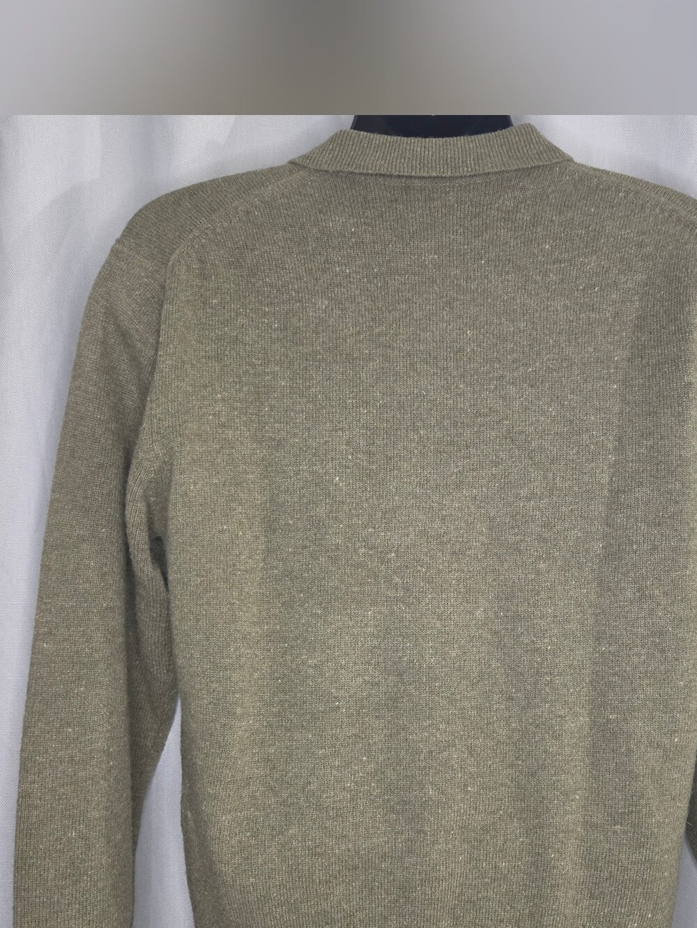 Daniel Cremieux M Medium Men's Olive 100 %  Lambswool Polo Sweater - Picture 2 of 7